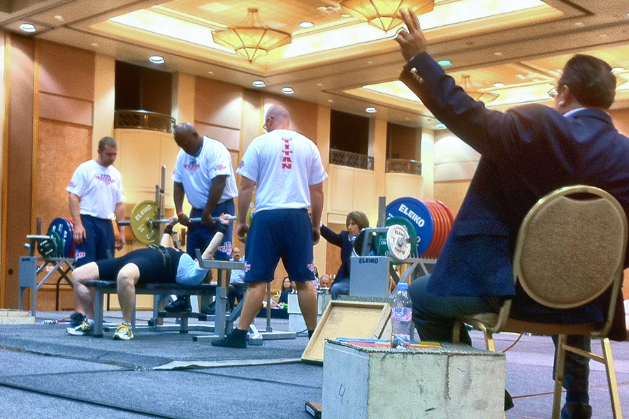 Pat Boord Bench Pressing